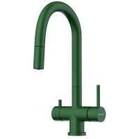 Смеситель для кухни Omoikiri Akita-S-RG (4994437) с выдвижным изливом и подключением к фильтру воды
