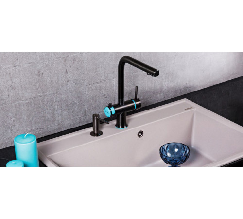 Смеситель для кухни Omoikiri Hotaru-B (4994029) с подключением к фильтру воды