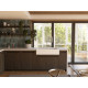 Смеситель для кухни Omoikiri Kanto-2 Plus-SB-BN-WH (4994450) с подключением к фильтру воды