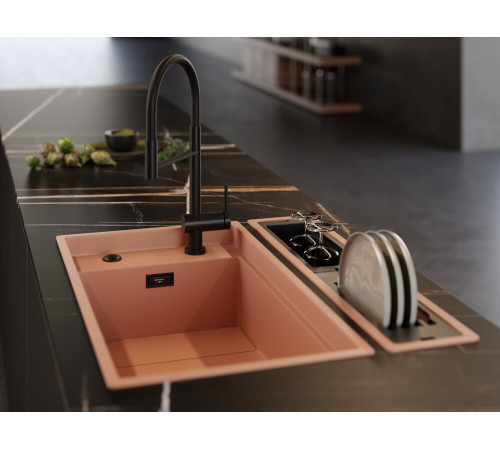 Смеситель для кухни Omoikiri Kanto-2 Plus-SB-GB-BL (4994401) с подключением к фильтру воды