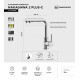 Смеситель для кухни Omoikiri Nakagawa 2 Plus-C (4994341) с подключением к фильтру воды