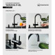 Смеситель для кухни Omoikiri Yamada-P-BL (4974226) с подключением к фильтру воды