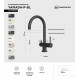 Смеситель для кухни Omoikiri Yamada-P-BL (4974226) с подключением к фильтру воды
