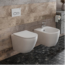 Комплект 2 в 1 подвесной унитаз с подвесным биде Roxen Antares   Комплект 2 в 1 подвесной унитаз с подвесным биде Roxen Antares