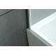 Стеклянная душевая шторка для ванны Roxen Brimen 52010-80   80*140 хромированный профиль прозрачное стекло