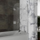 Стеклянная душевая шторка для ванны Roxen Brimen 52010-80   80*140 хромированный профиль прозрачное стекло