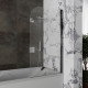 Стеклянная душевая шторка для ванны Roxen Brimen 52010-80B   80*140 черный профиль прозрачное стекло