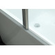 Стеклянная душевая шторка для ванны Roxen Brimen 52010-120   120*140 хромированный профиль прозрачное стекло