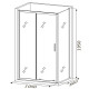 Душевой уголок Roxen Caspia 100x80