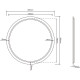 Зеркало Roxen Brimen 510195-80 80x80 с LED подсветкой