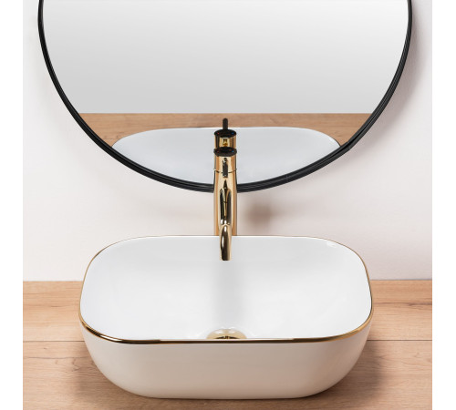 Комплект 2 в 1 подвесной унитаз с умывальником Roxen Antares Gold 508510G  Комплект 2 в 1 подвесной унитаз с умывальником Roxen Antares Gold 508510G