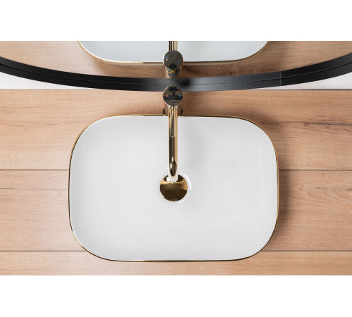 Комплект 2 в 1 подвесной унитаз с умывальником Roxen Antares Gold 508510G  Комплект 2 в 1 подвесной унитаз с умывальником Roxen Antares Gold 508510G