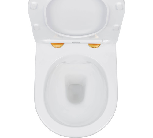 Комплект 2 в 1 подвесной унитаз с умывальником Roxen Antares Gold 508510G  Комплект 2 в 1 подвесной унитаз с умывальником Roxen Antares Gold 508510G