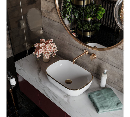 Комплект 2 в 1 подвесной унитаз с умывальником Roxen Antares Gold 508510G  Комплект 2 в 1 подвесной унитаз с умывальником Roxen Antares Gold 508510G