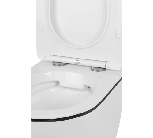  Подвесной унитаз Roxen Antares Black 530110-01B Rimless Soft Close