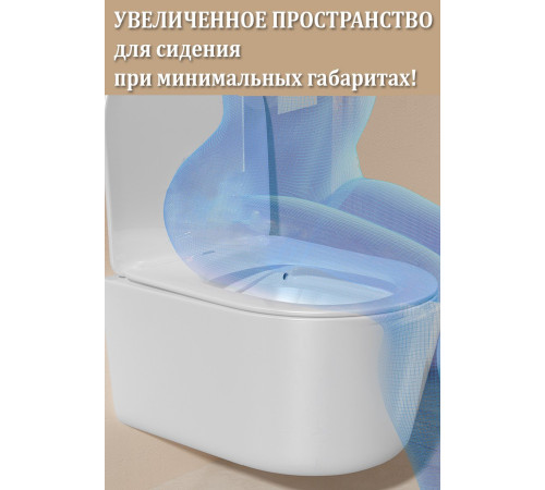 Подвесной унитаз Roxen Simple Compact 530120-01 Rimless Soft Close Подвесной унитаз Roxen Simple Compact 530120-01 Rimless Soft Close