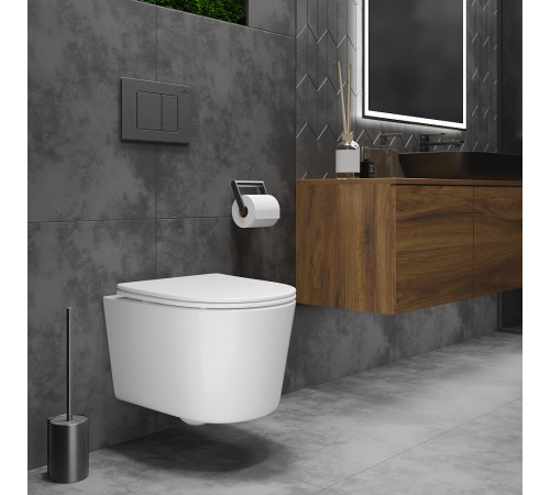 Подвесной унитаз Roxen Simple Compact 530120-01 Rimless Soft Close Подвесной унитаз Roxen Simple Compact 530120-01 Rimless Soft Close