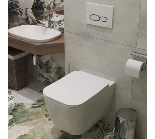  Подвесной унитаз Roxen Cube 530135-01 Rimless Soft Close