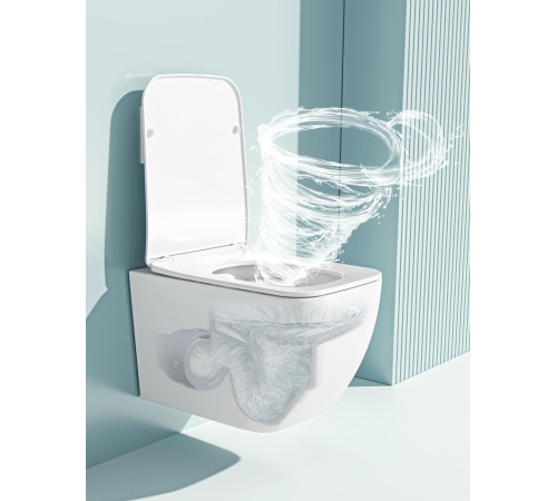 Подвесной унитаз Roxen Cube Bidet 530135-01X Rimless Soft Close с функцией биде Подвесной унитаз Roxen Cube Bidet 530135-01X Rimless Soft Close с функцией биде