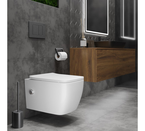 Подвесной унитаз Roxen Cube Bidet 530135-01X Rimless Soft Close с функцией биде Подвесной унитаз Roxen Cube Bidet 530135-01X Rimless Soft Close с функцией биде