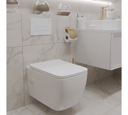 Подвесной унитаз Roxen Cube Bidet 530135-01X Rimless Soft Close с функцией биде Подвесной унитаз Roxen Cube Bidet 530135-01X Rimless Soft Close с функцией биде