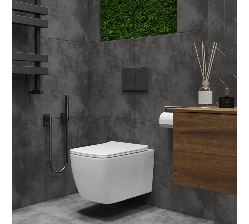 Подвесной унитаз Roxen Cube Bidet 530135-01X Rimless Soft Close с функцией биде Подвесной унитаз Roxen Cube Bidet 530135-01X Rimless Soft Close с функцией биде