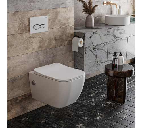Подвесной унитаз Roxen Cube Bidet 530135-01X Rimless Soft Close с функцией биде Подвесной унитаз Roxen Cube Bidet 530135-01X Rimless Soft Close с функцией биде