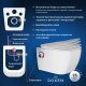 Подвесной унитаз Roxen Cube Bidet 530135-01X Rimless Soft Close с функцией биде