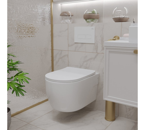  Подвесной унитаз Roxen Porto 530155-01 Rimless Soft Close