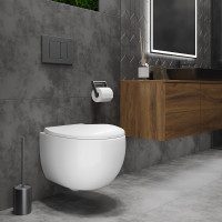 Подвесной унитаз Roxen EGG 530170-01 Rimless Soft Close Подвесной унитаз Roxen EGG 530170-01 Rimless Soft Close