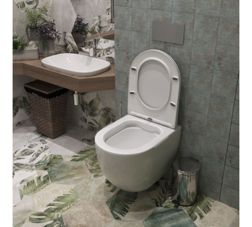 Подвесной унитаз Roxen Antares 530185-01 Rimless Soft Close Подвесной унитаз Roxen Antares 530185-01 Rimless Soft Close