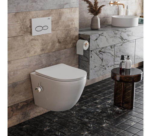  Подвесной унитаз Roxen Antares Bidet 530185-01X Rimless Soft Close с функцией биде