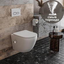 Подвесной унитаз Roxen Antares Bidet Tornado 530185-01XT Rimless Soft Close с функцией биде Подвесной унитаз Roxen Antares Bidet Tornado 530185-01XT Rimless Soft Close с функцией биде