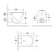 Подвесной унитаз Roxen Antares Tornado Long 530205-01-L Rimless Soft Close