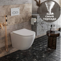 Подвесной унитаз Roxen Antares Tornado 530205-01 Rimless Soft Close Подвесной унитаз Roxen Antares Tornado 530205-01 Rimless Soft Close