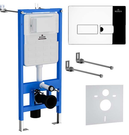Инсталляция для подвесного унитаза 4 в 1 Roxen StounFix Dual Fresh 852222 с аромадозатором