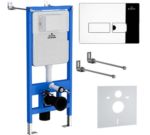 Инсталляция для подвесного унитаза 4 в 1 Roxen StounFix Dual Fresh 852222 с аромадозатором Инсталляция для подвесного унитаза 4 в 1 Roxen StounFix Dual Fresh 852222 с аромадозатором