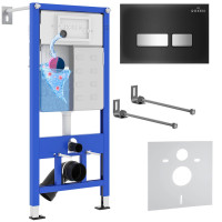 Инсталляция для приставного унитаза 4 в 1 Roxen StounFix Dual Fresh 873337 с аромадозатором Инсталляция для приставного унитаза 4 в 1 Roxen StounFix Dual Fresh 873337 с аромадозатором