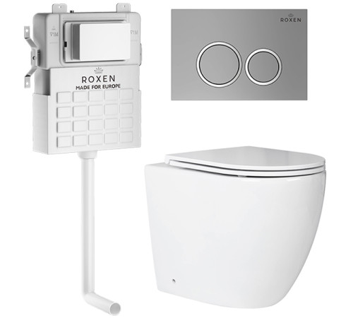 Система инсталляции для приставного унитаза 3 в 1 Roxen Attach 911247  Система инсталляции для приставного унитаза 3 в 1 Roxen Attach 911247