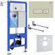 Инсталляция для подвесного унитаза 4 в 1 Roxen StounFix Dual Fresh 966623 с аромадозатором