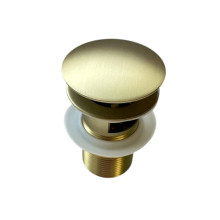 Донный клапан Roxen P02GB (gold brush) с переливом