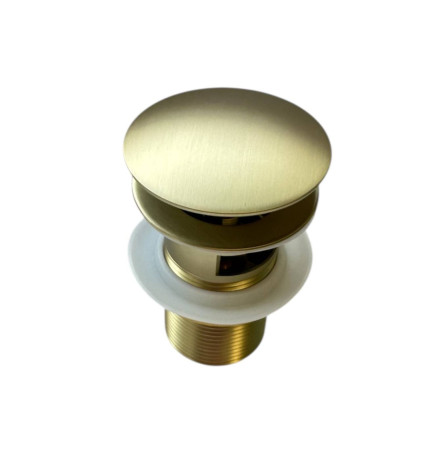 Донный клапан Roxen P02GB (gold brush) с переливом
