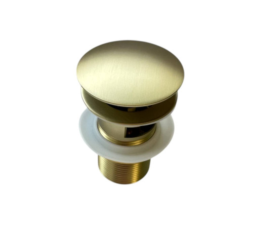 Донный клапан Roxen P02GB (gold brush) с переливом