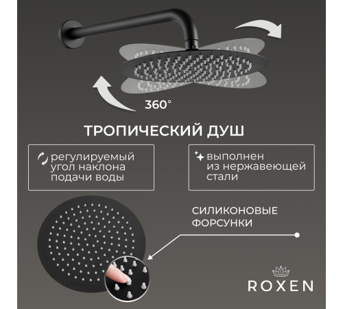 Душевая система скрытого монтажа Roxen Santi 	50014000-B