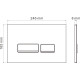 Кнопка для инсталляции Roxen Glass 430280B