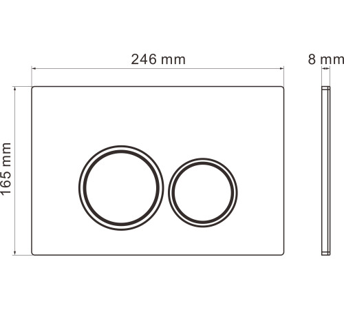 Кнопка для инсталляции Roxen Santi 410260W