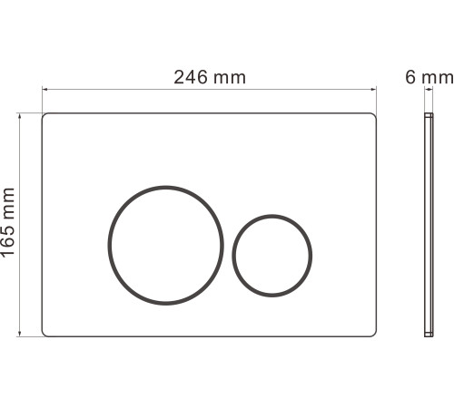 Кнопка для инсталляции Roxen Steel 420260-CHG