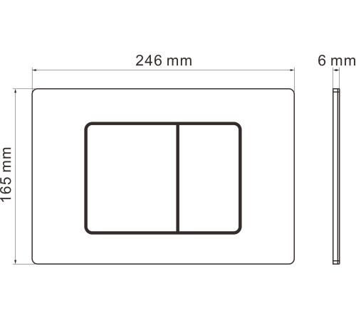 Кнопка для инсталляции Roxen Steel 420280WM