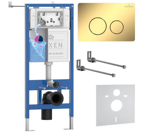 Инсталляция для подвесного унитаза 4 в 1 Roxen StounFix Dual Fresh 868400 с аромадозатором
