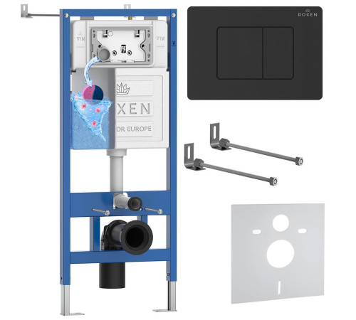 Инсталляция для подвесного унитаза 4 в 1 Roxen StounFix Dual Fresh 868401 с аромадозатором